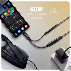 Axagon ADA-HCPD câble audio 0,1 m USB-C, 3.5 mm USB-C Noir - Vue supplémentaire 6