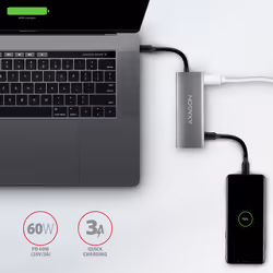 Axagon HMC-5G21 station d'accueil Avec fil USB 3.2 Gen 2 (3.1 Gen 2) Type-C Gris - Vue supplémentaire 5