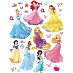 Stickers - Disney - 8 Princesses - Pré-découpés - Repositionnables - Décoration murale