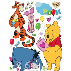 Stickers - Disney - Winnie & ses amis - 425 x 65 cm - Jaune et bleu - Décoration murale