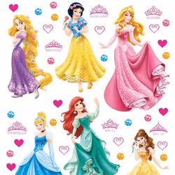 Stickers géant Princesses Disney 42.5 x 65 cm