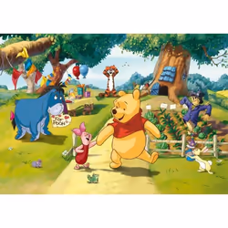 Papier peint Winnie lOurson Anniversaire Disney