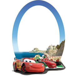 Miroir - Disney - Cars - 15 x 21.5 cm - Bleu - Rouge - Rectangulaire