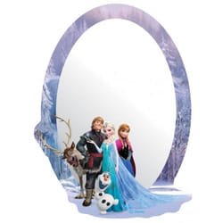 Miroir - Disney - La Reine des Neiges - 21.5 x 15 cm - Bleu ciel - Fixations adhésives incluses