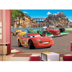 Papier peint - Disney - Cars - H 254 x L 360 cm - Rouge - Motif enfant