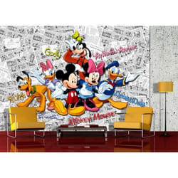 Papier peint - Disney - Mickey on Dark Comics - H 254 x L 360 cm - Lavable - Intissé