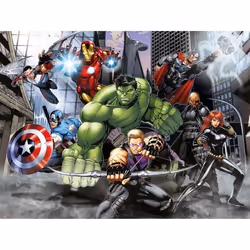 Papier peint intissé - Disney - Avengers au combat - 360 cm x 270 cm - Multicolor - Résistant