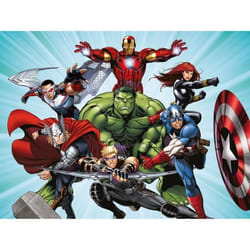 Papier peint intissé - Disney Marvel Avengers prêt à combattre - 360 cm x 270 cm Multicolor