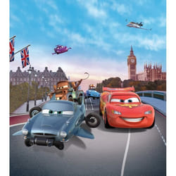 Papier peint - Disney - Cars 2 - Flash McQueen - Noir - 180 cm x 202 cm