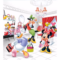 Papier peint - Disney - Minnie Mouse - Intissé - 180x202 cm - Motif enfant