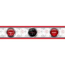Frise murale Cars Race Track Disney - Rouge et Noir - 5m x 14cm - Autonomie 60 min