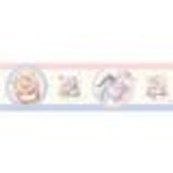 Frise - Disney - Winnie lOurson - 5m - 14cm - Motif enfant - Blanc et multicolor
