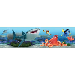 Frise - DISNEY FROZEN - Le Monde de Nemo - Bleu - 14cm - 5m x 14cm - Chambre - Intérieur - A coller