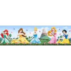 Frise adhésive - DISNEY - 5 Princesses Disney - Noir - Rose - 10cm