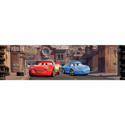Frise auto-adhésive - Disney - Cars - Flash McQueen et Sally Carrera - 10CM X 5M - Noir Rouge