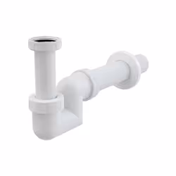 . Alca Plast Siphon (A45F-DN40): en plastique pour lavabo et bidet avec raccord tuyau d'évacuation Ø40 mm. Capable de piéger  ...