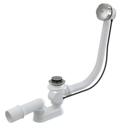 Alcadrain - Garnitures de vidage - Kit vidange et trop-plein pour baignoire, longueur 800 mm, chromé A55K-80