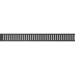 Alca - Grille pour caniveau, Noir mat (PURE-950BLACK)