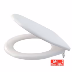 Abattant WC classique dimensions 375 x 462 x 57 mm couleur : blanc Système CLICK - céramique facile à nettoyer grâce au siège ...