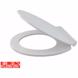 Abattant de WC Slim avec fonction de fermeture SoftClose matériau : duroplast, blanc Système CLICK - céramique facile à netto ...