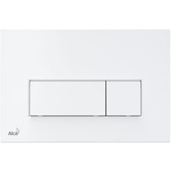 Alca - Plaque de commande double touche blanche (M570)