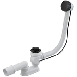 Alcadrain - Alca Siphon pour baignoire, vidange, noir mat (A55BLACK)