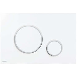 Drain Thin - Commande affleurante, blanc/chrome brillant M770 - Alca