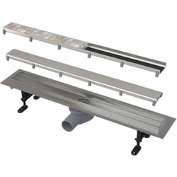 Alca - Caniveau de douche avec grille carrelable 950 (cpz13-double9-950)