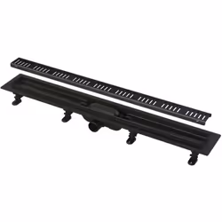 Caniveau de douche avec rebord pour grille perforée pour une utilisation à l’intérieur des bâtiments pour l´évacuation d’eau  ...