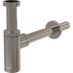 Alca - Siphon pour lavabo DN32, Nickel (A400-N-P)