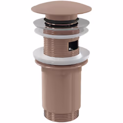 Caractéristiques de la Bonde pour lavabo clic-clac 5/4 ' Avec trop-plein, Rose Gold brossé (A392-RG-B) : Filetage pour raccor ...