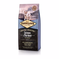 CARNILOVE 508822, Chiot, Saumon, Dinde, 12 kg