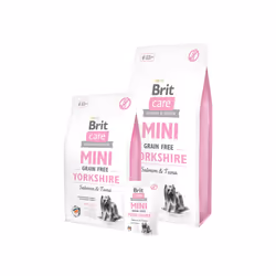 Brit Care Mini Grain Free Yorkshire, Adulte, Yorkshire Terrier, Saumon, Thon, 2 kg