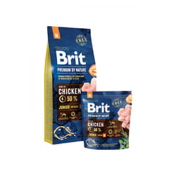 Brit Premium by Nature Junior M 3 g Adulte Poulet