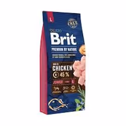 Brit Premium by Nature Junior L, Chiot, Maxi (26 - 44kg), Poulet, 15 kg