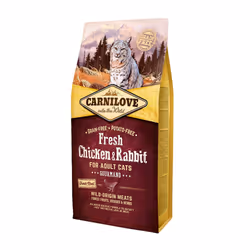 CARNILOVE 527410, Adulte, Toutes races, Poulet, Lapin, 6 kg