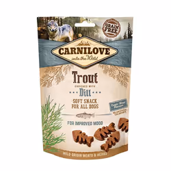 CARNILOVE Trout with Dill, Universel, Toutes races, Géant (&gt; 45kg), Maxi (26 - 44kg), Moyen (11 - 25kg), Mini (5 - 10kg),  ...