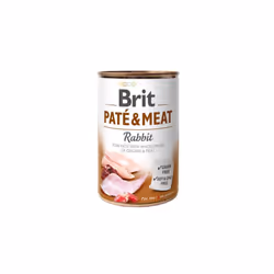 BRIT NOURRITURE HUMIDE POULET LAPIN 400 G Poids : 455 grammes Largeur : 7.5 centimètres Hauteur : 7.5 centimètres Longueur :  ...