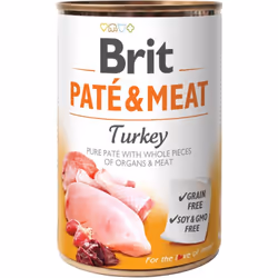 BRIT NOURRITURE HUMIDE POULET DINDE 400 G Poids : 455 grammes Largeur : 7.5 centimètres Hauteur : 7.5 centimètres Longueur :  ...