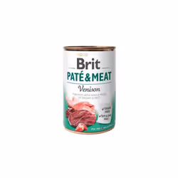 BRIT NOURRITURE HUMIDE POULET VIANDE SANGLIER 400 G Poids : 455 grammes Largeur : 7.5 centimètres Hauteur : 7.5 centimètres L ...