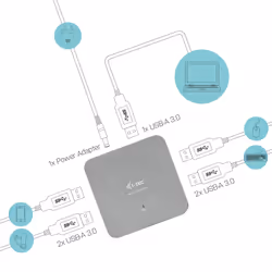 i-tec Metal Superspeed USB 3.0 4-Port Hub - Vue supplémentaire 4