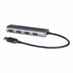 i-tec Metal Superspeed USB 3.0 4-Port Hub, USB 3.2 Gen 1 (3.1 Gen 1) Type-A, USB 3.2 Gen 1 (3.1 Gen 1) Type-A, 5000 Mbit/s, G ...