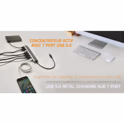 i-tec Metal Superspeed USB 3.0 7-Port Hub - Vue supplémentaire 8
