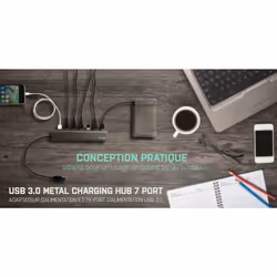i-tec Metal Superspeed USB 3.0 7-Port Hub - Vue supplémentaire 9