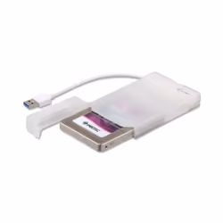i-tec MySafe USB 3.0 Easy 2.5" External Case – White, Boîtier disque dur/SSD, 2.5", SATA, Série ATA II, Série ATA III, 5 Gbit ...