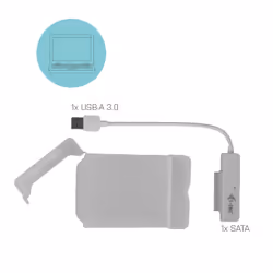 i-tec MySafe USB 3.0 Easy 2.5" External Case – White - Vue supplémentaire 6