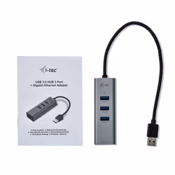 i-tec Metal USB 3.0 HUB 3 Port + Gigabit Ethernet Adapter - Vue supplémentaire 5