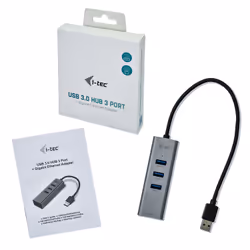 i-tec Metal USB 3.0 HUB 3 Port + Gigabit Ethernet Adapter - Vue supplémentaire 7