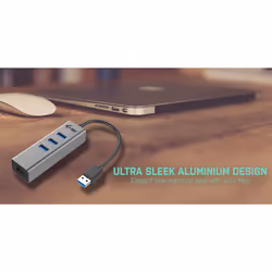 i-tec Metal USB 3.0 HUB 3 Port + Gigabit Ethernet Adapter - Vue supplémentaire 8