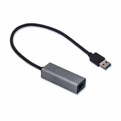 i-tec Metal USB 3.0 Gigabit Ethernet Adapter, Avec fil, USB, Ethernet, 1000 Mbit/s, Noir, Gris